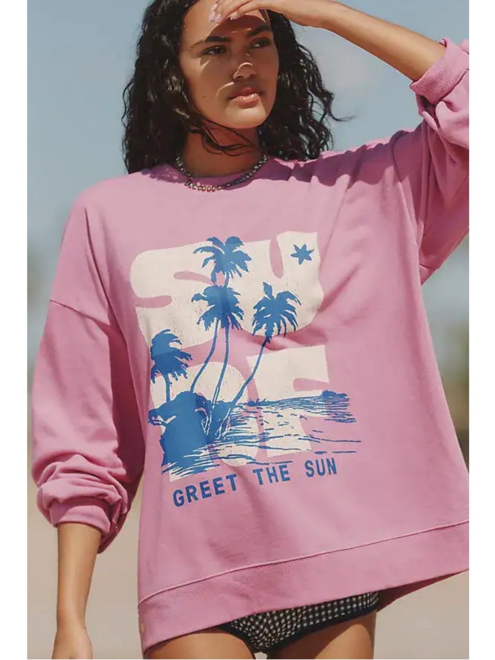 Celandine Printed Crew-Neck Sweatshirt